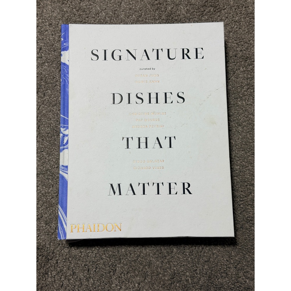 Signature Dishes That Matter Phaidon Hardcover Cookbook‎ Gastronomy History